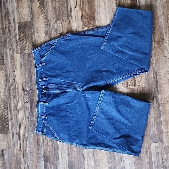 New with stickers Carhartt Work Dungaree Jeans Sz 50x30 - Picture 1 of 3